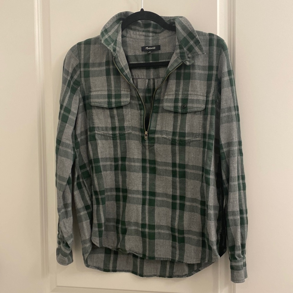 Madewell Zipper Flannel